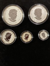 2014 Gilded Canada Maple Leaf Set
