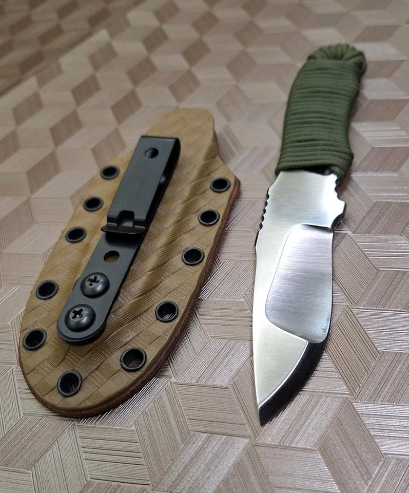 Landau Knives SAOIRSE Knife 3" Chisel Compoud Grind MAGNACUT EDCBlade USA Sheath - Image 2 of 4