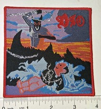 dio holy diver Kids Drawing Red Border Woven Patch