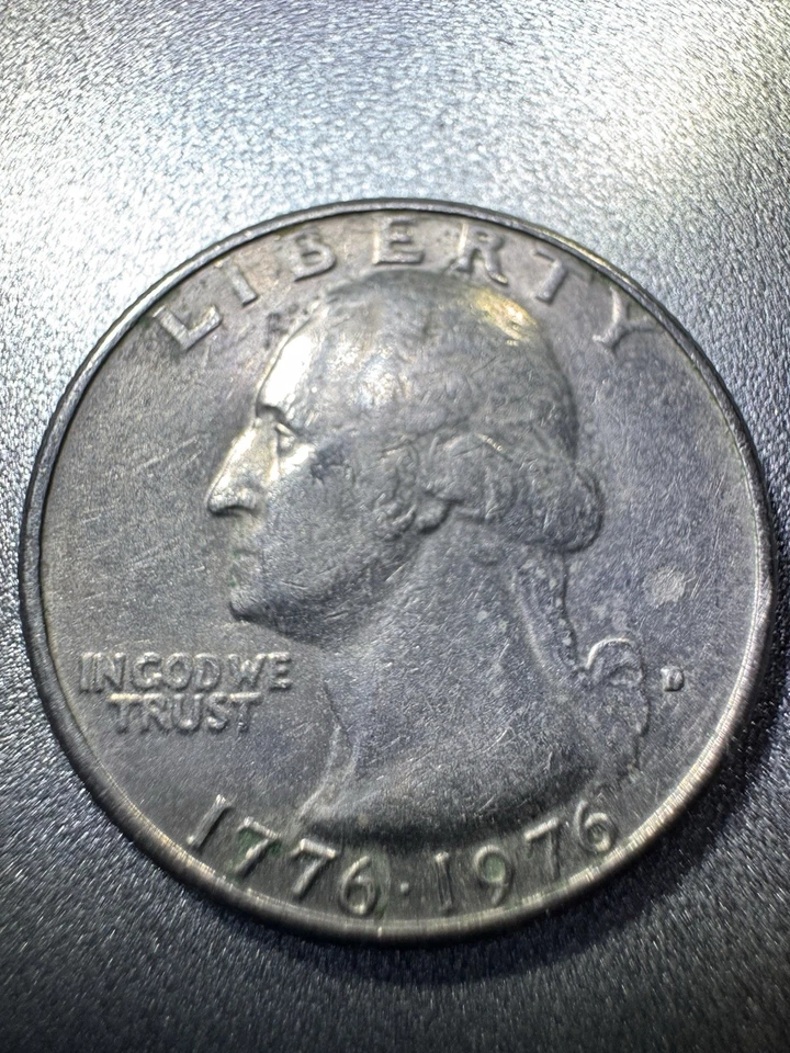 1776-1976 D US Bicentennial Quarter, Rare filled Mint Mark Regular - Image 2 of 4