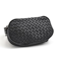 Bottega Veneta Bag Intrecciato Belt Black Lambskin