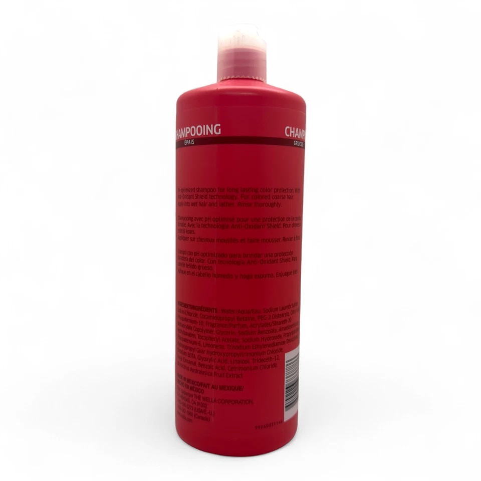Champú y acondicionador Wella Invigo Brilliance dúo 33,8 oz cuidado del color grueso Foto 4 de 4