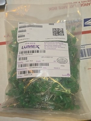 Lot Of 1000 Lumex SSL-LX25783GD LED'S