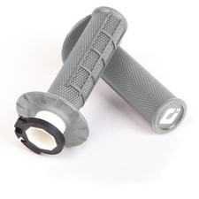 ODI Half Waffle MX Lock-On Grip Set Grey (Soft) For Kawasaki KX 450F 2004-2025