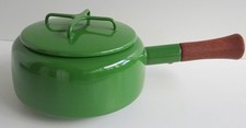 IHQ Dansk Design Emaille Fonduetopf Jens Quistgaard Design Kobenstyle Stieltopf