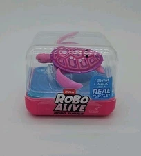 Zuru Robo Alive Robo Turtle Robotic Swimming Turtle Pink New Free Shipping 