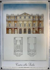 Teatro alla Scala di Luigi Aloia - Nuovo/Vecchio Stock Stampa Vintage, Milano Italia 1990