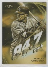 2019 Topps Fire Maximum Velocity Gold Minted Franchy Cordero #MV-7 03rx