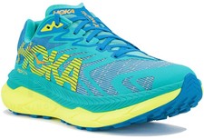 Hoka Tecton X2 Trail Running Shoes blue/yellow Carbon Plate UK 12 BNWT