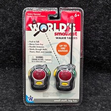 Worlds Smallest WALKIE TALKIES Miniature - Up To 100' Range