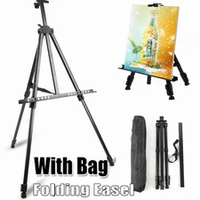 Art Artist Tripod Aluminium Easel Stand Display Drawing Board Sketch+Canvas Bag