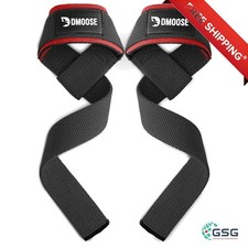 24" Padded Cotton Weightlifting Straps for Deadlifts  Powerlifting
