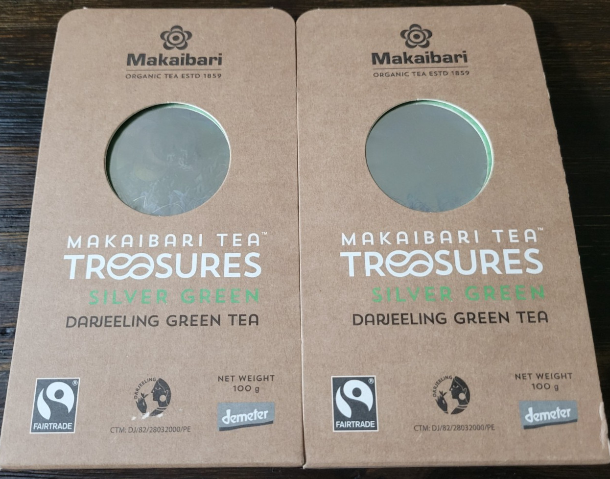 Treasures Organic Loose Leaf Silver Darjeeling Green Tea 100g