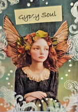 ACEO Whimsical Fairy Collage Mixed Media One of a Kind Original Art Gift