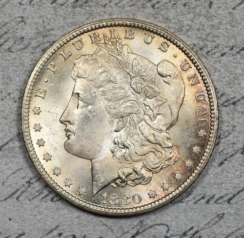 1880-CC Morgan Dollar MS No Problems Super Nice Fields Carson City! #2FJD