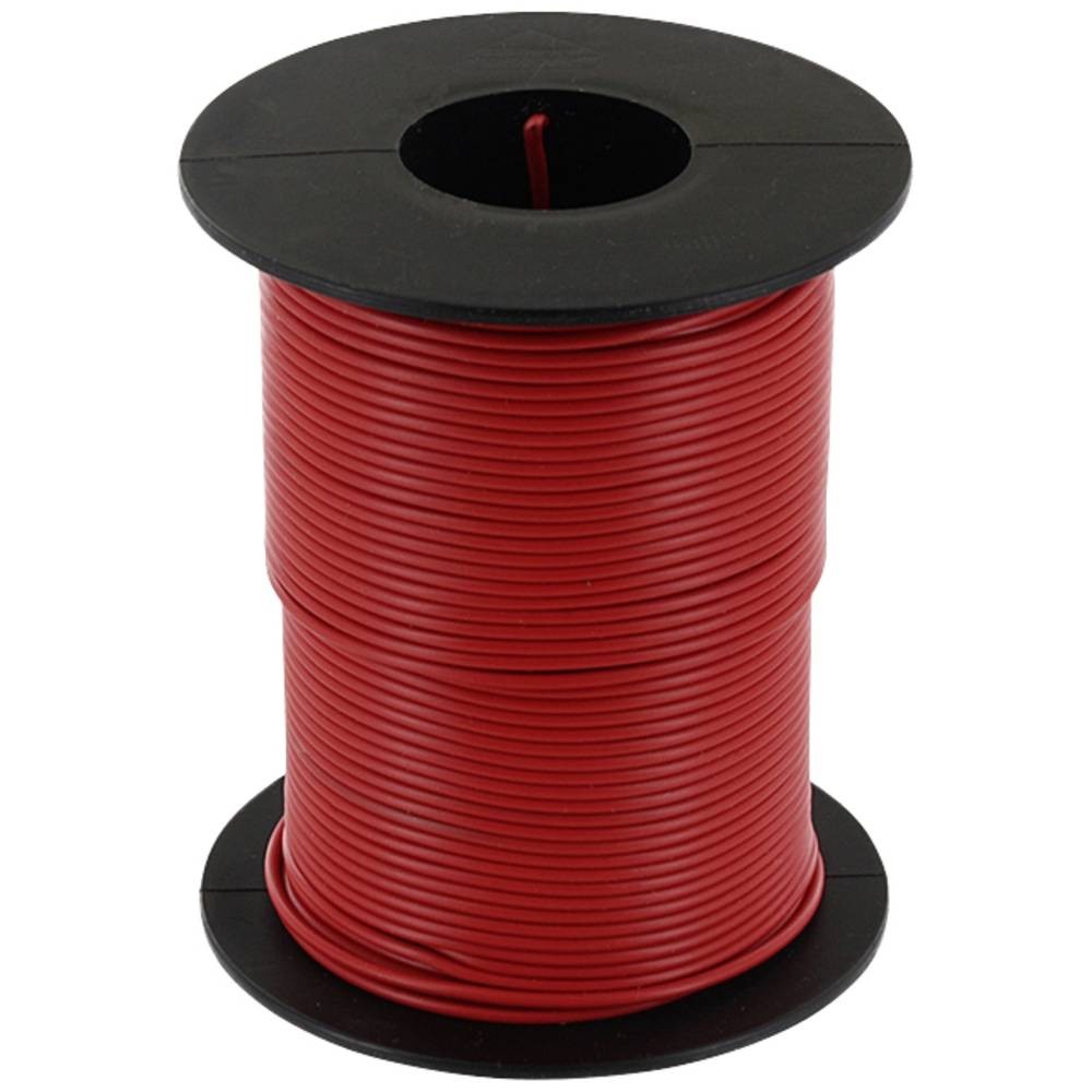 Fil de câblage econ connect KL025RT50 rouge 1x0.25 mm² pour montage électronique (50m)