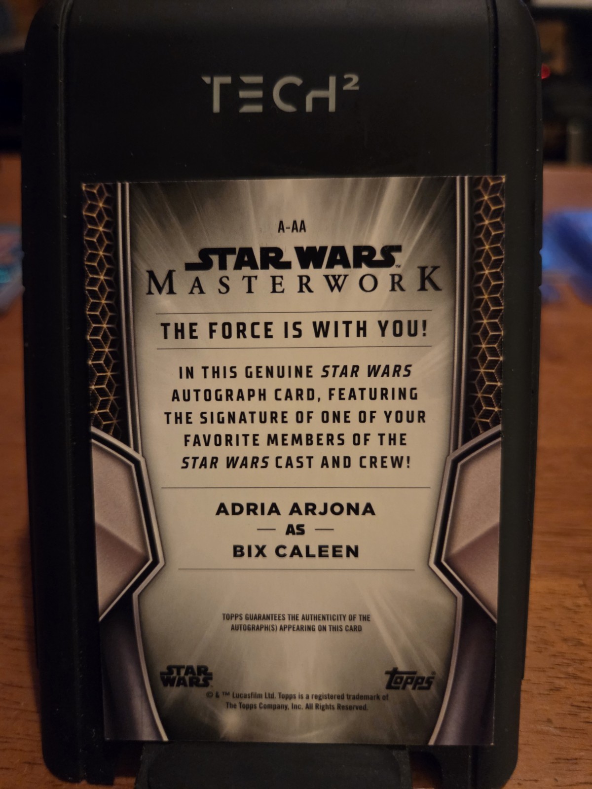 2026 Star Wars Master Work Bix Caleen Auto view 3