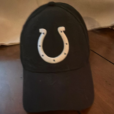 New Era Indianapolis Colts NFL Football Adjustable Hat Cap Black/White