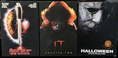 NECA Reel Toys Jason Voorhees Pennywise Michael Myers s Lot of 3