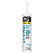 DAP ALEX PLUS All Purpose Acrylic Latex Caulk Plus Silicone: 10.1 fl oz. cartri