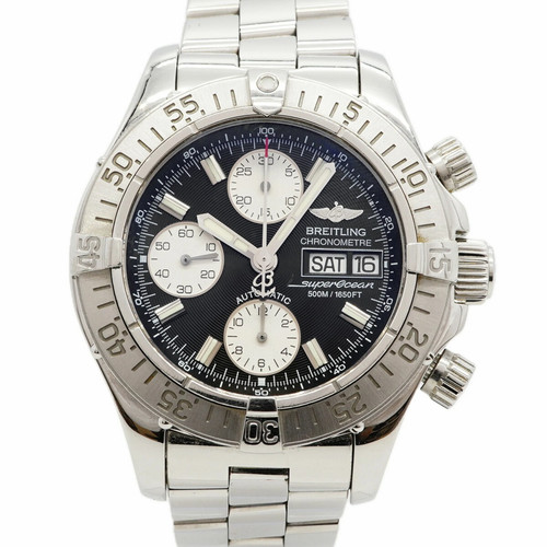 Breitling Superocean A13340 Black Dial Men's Watch GZl1i6ou