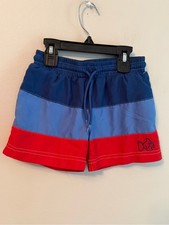 Prodoh Blue Red Colorblock Swim Trunks Size 4T