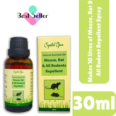 CRYSTAL OPUS Makes 10+ litres of Mouse, Rat & All Rodent Repellent Spray Peppermint Oil Based