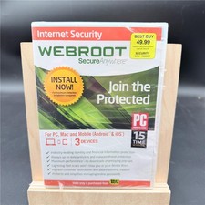 Webroot SecureAnywhere Internet Security 3 Devices PC/Mac/Mobile Software