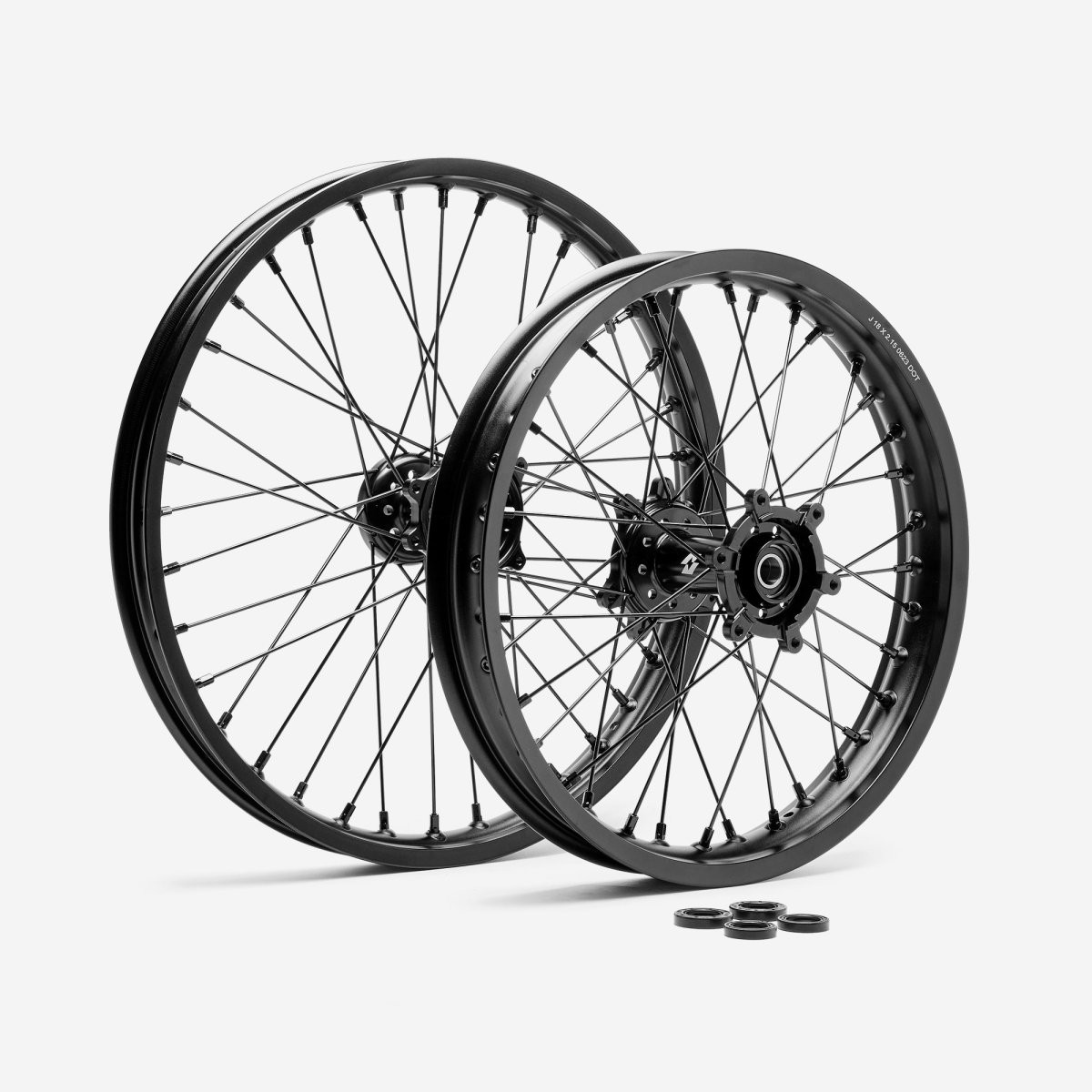Front and Rear Full-E Charged Wheel Set 21inch x 1.6 & 18inch x 2.15 Aluminium