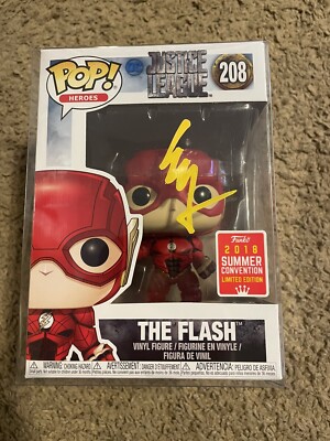 Ezra Miller Signed Flash Funko Pop 2018 Summer #208 JSA Certified -send  Offers