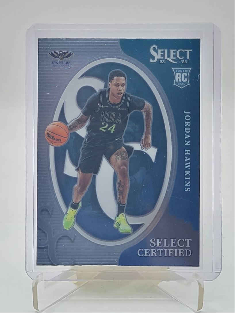 JORDAN HAWKINS 2023-24 SELECT CERTIFIED BASKETBALL ROOKIE PELICANS RC Q3409