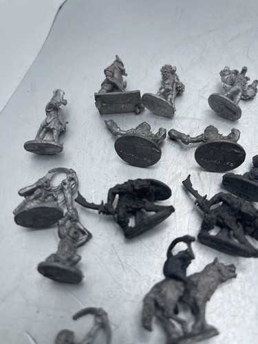 Ral Partha Miniatures D&D Lot Of 16 Vintage Goblins Wolf Riders Swords Figures - Picture 22 of 24