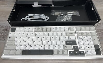 AULA F99 Wireless Mechanical RGB Keyboard 3 In 1 Swappable Black/Grey/White-B