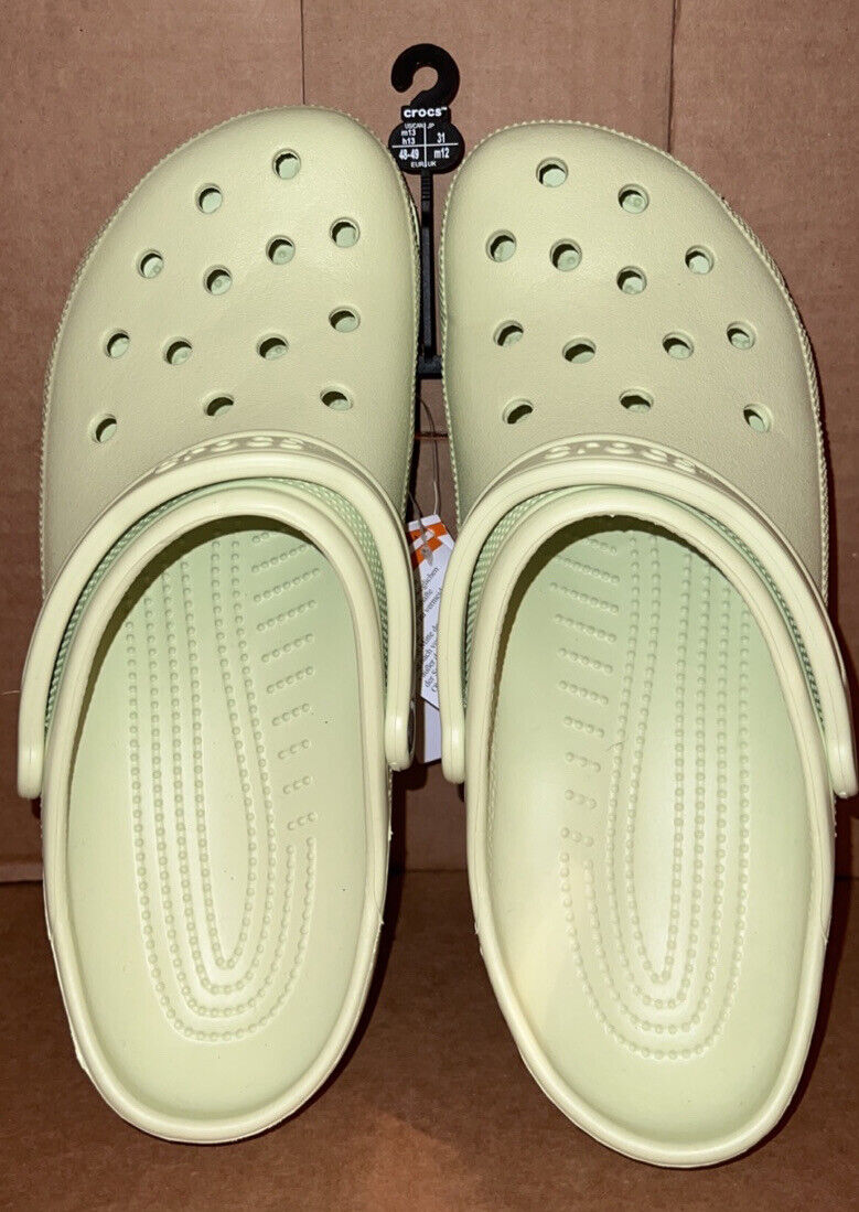 Crocs Classic Clog Light Green MenS SIZE 13 14 10001-335 NEW Crocs Classic Clog Light Green MenS SIZE 13 14 10001-335 NEW