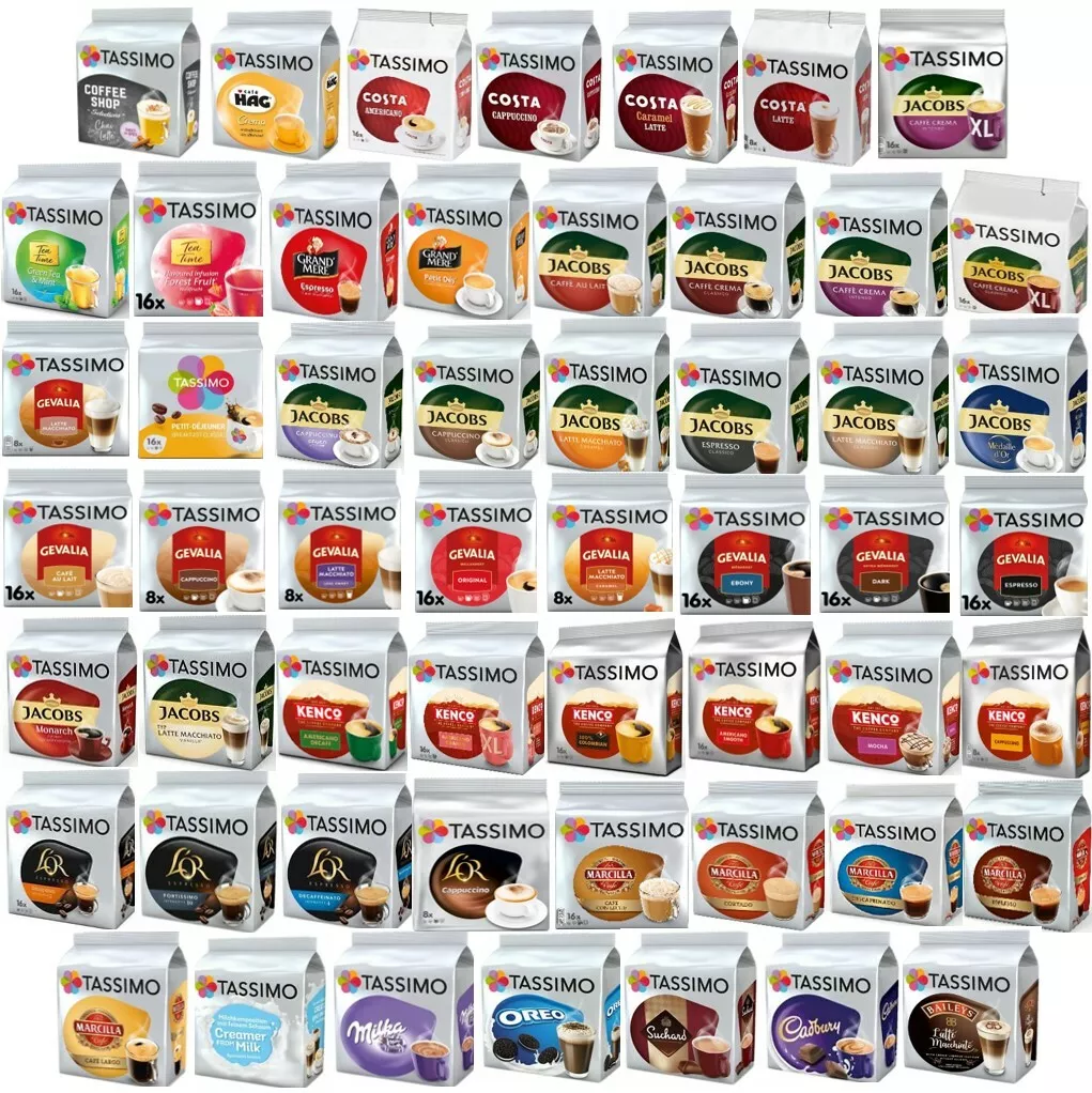 Tassimo Pods (Coffee, Tea, Hot Chocolate T-Discs, Capsules) 50+