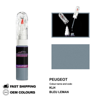 FÜR PEUGEOT BLEU LEMAN KLH Touch Up Lackstift Pinsel Fix Kit Kratzer Chip Set