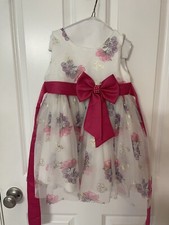 4T Layered Floral Girl's Party Dress