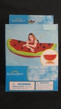 BRAND NEW Sun  Sky Inflatable Mat Watermelon Slice Mat 70" x 35"