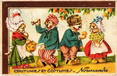 CPA AK Dogs and Cats in Human Costumes DOGS (1388048)