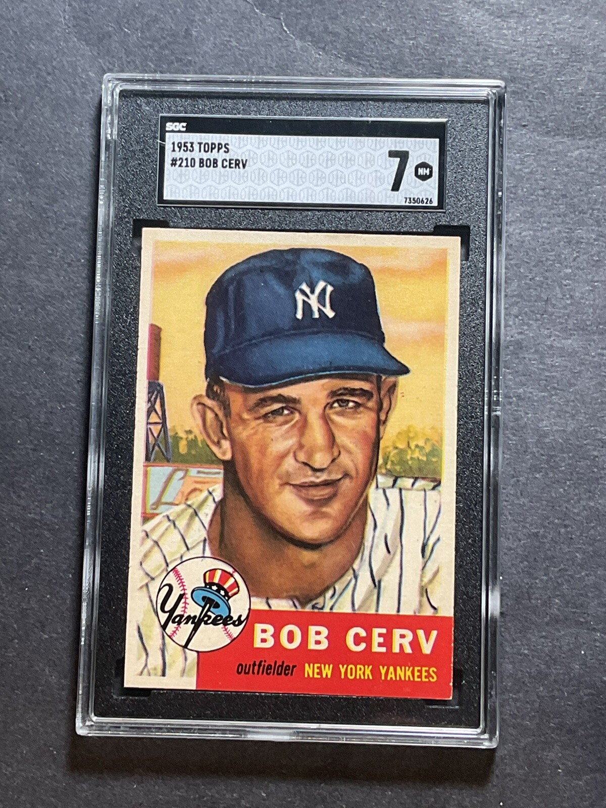 1953 Topps Bob Cerv 210 SGC 7 Centered V4
