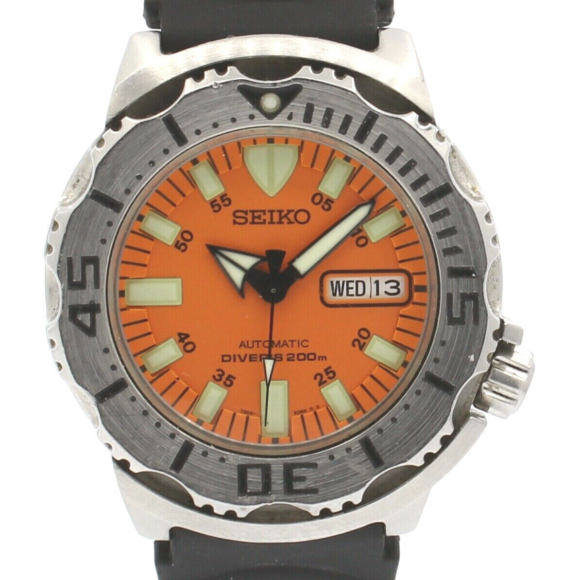 beskytte tykkelse malt SEIKO Orange Monster Diver&#039;s 200M Automatic 43mm Men&#039;s Watch  7S26-0350 | eBay