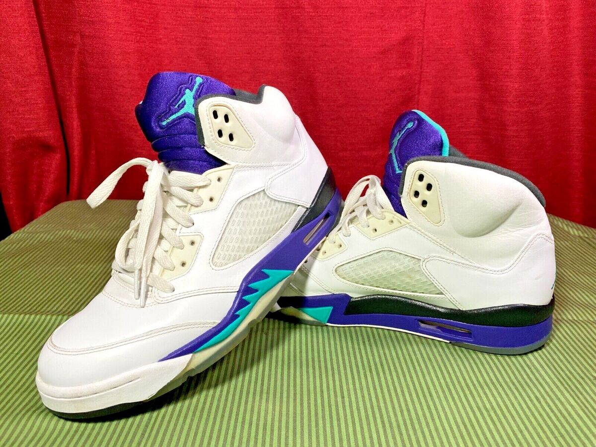 Air Jordan 5 Retro Grape 2013 Mens Athletic Shoes - Sz. 9.5 Air Jordan 5 Retro Grape 2013 Mens Athletic Shoes - Sz. 9.5
