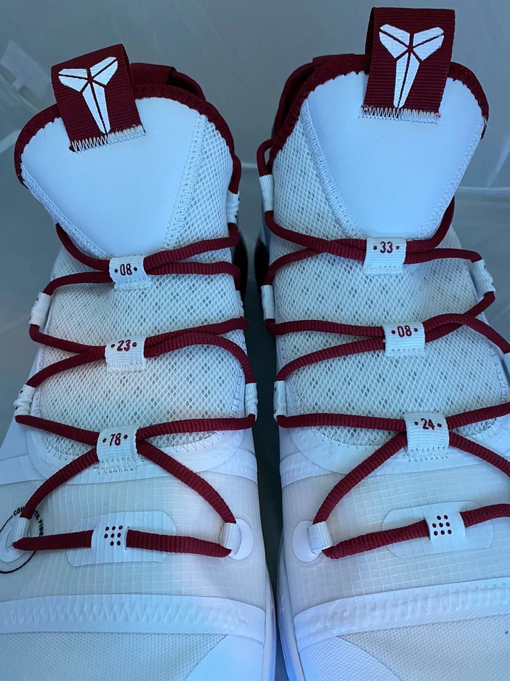 耐克 Kobe AD TB 白色和栗色 16.5 码 AT3874-109 罕见 — 第 2/4 张图片