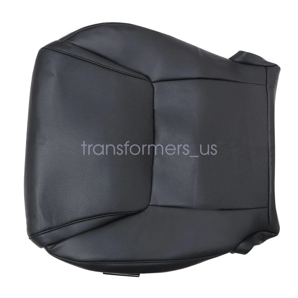 For Lexus Lx570 2008-2015 Driver Bottom Perforated Leather Seat Cover Black - Image 4 of 4