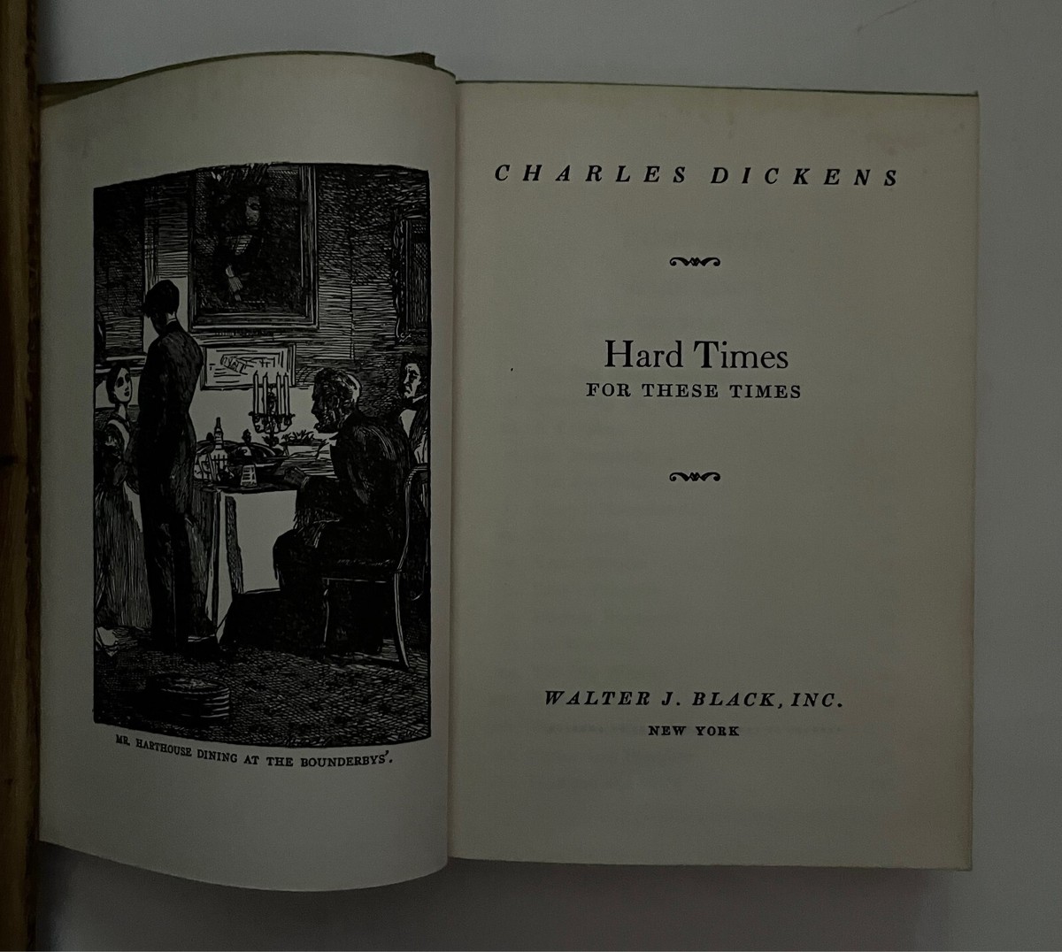 Hard Times, Charles Dickens, Walter J. Black, Inc., 1950, Vintage