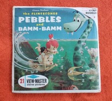 Vintage 1964 Pebbles and Bamm-Bamm Complete View Viewmaster 3 Reel Set B520