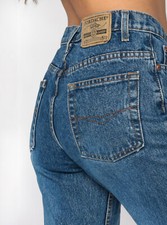 Vintage 80s 90s Jordache High Waist Jeans Tapered Leg Denim Pants 26" x 29"