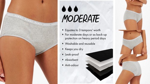 Bonds Period Undies Ultra Light Moderate Heavy Sizes 6 8 10 12 14 16 18 20 22 24 - Picture 22 of 51