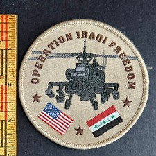 Apache AH-64 Elicottero Teatro Iraqo Made Patch Operazione Iraqi Freedom OIF