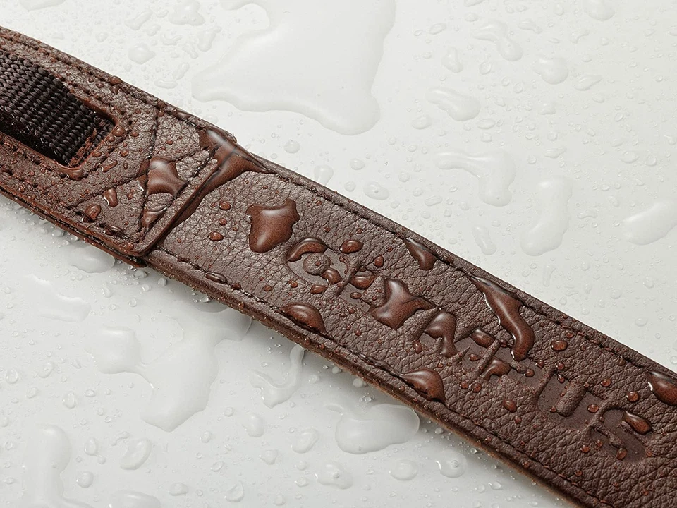 CSS-S119L Oficial OLYMPUS Correa Cuero Repelente al Agua Marrón Foto 4 de 4